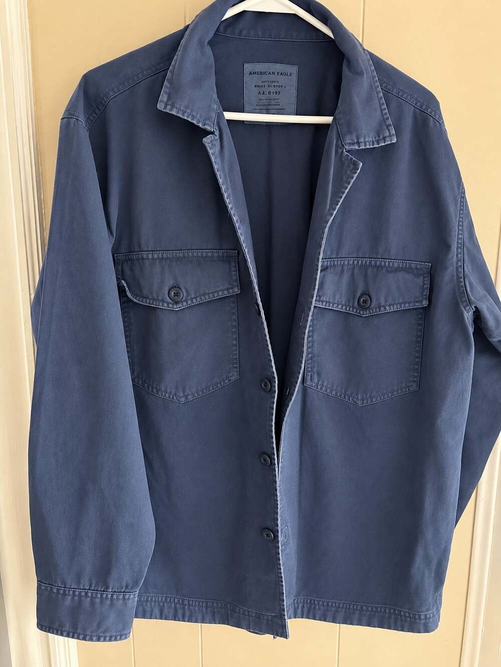 American Eagle Navy Blue Utility Shirt Jacket Shacket M